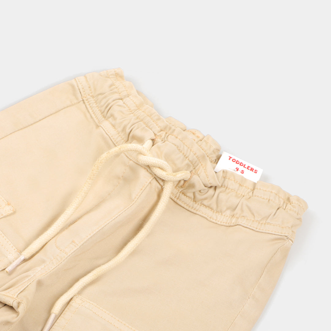 Girls Pant Cotton Peanuts - Cream