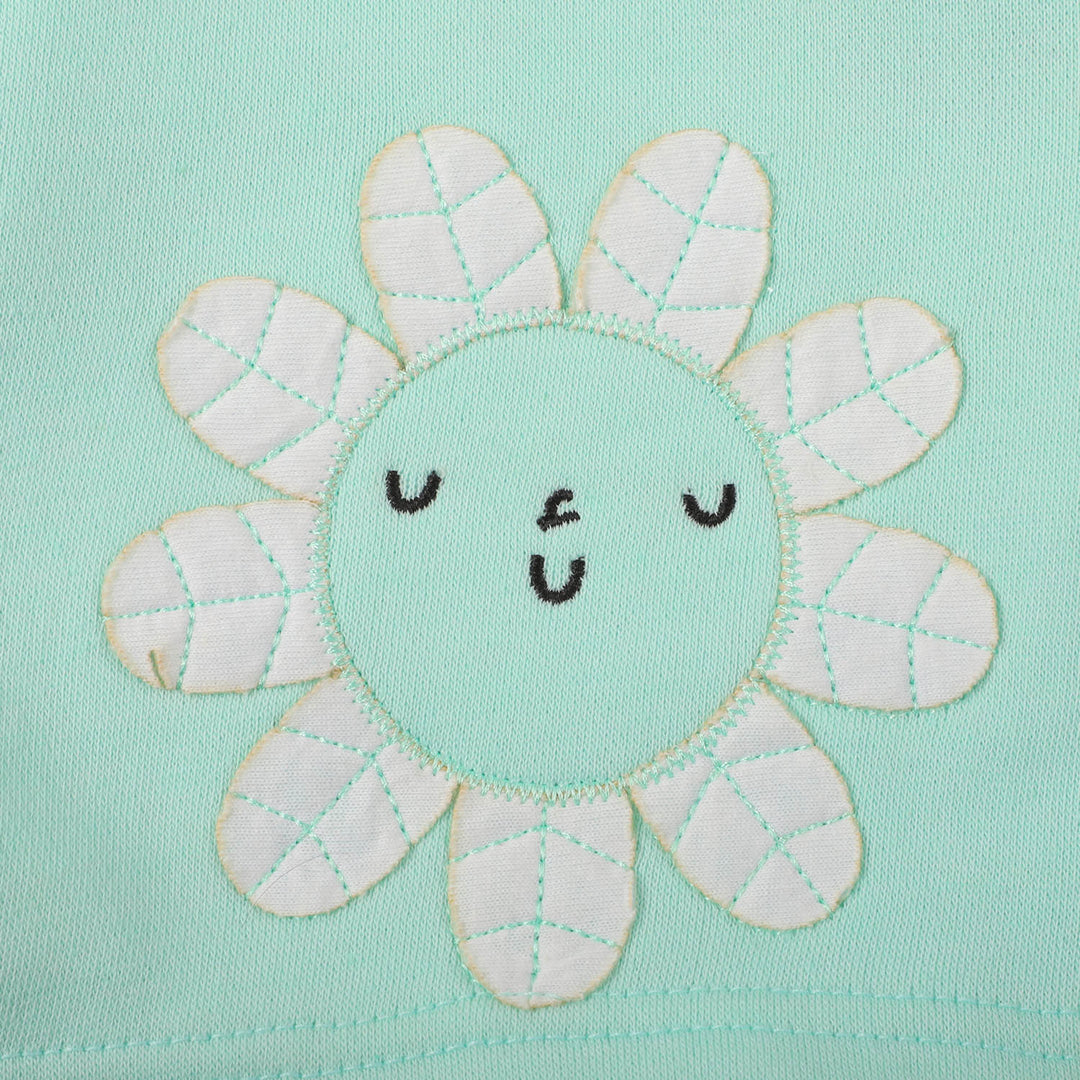 Infant Girls Knitted Suit Hello Sun - Sea Green