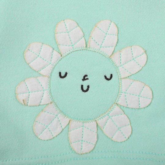 Infant Girls Knitted Suit Hello Sun - Sea Green