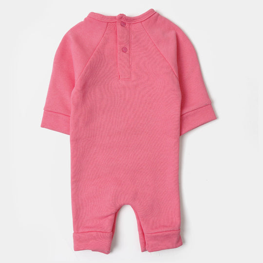 Infant Girls Knitted Romper Dream Come True - Pink