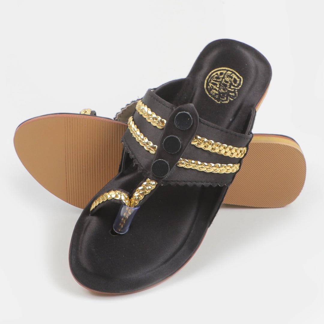 Girls Slipper 55-1-Black