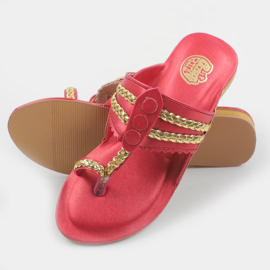 Girls Slipper 55-1-Maroon