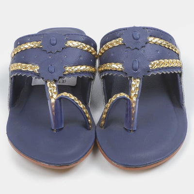 Girls Slipper 55-2-Navy