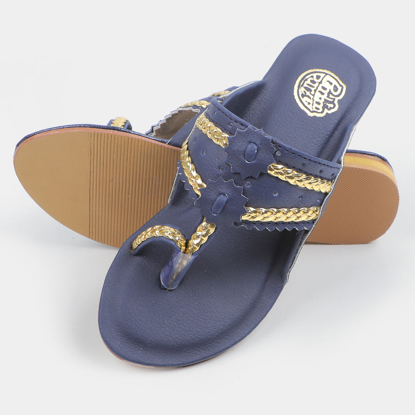 Girls Slipper 55-2-Navy