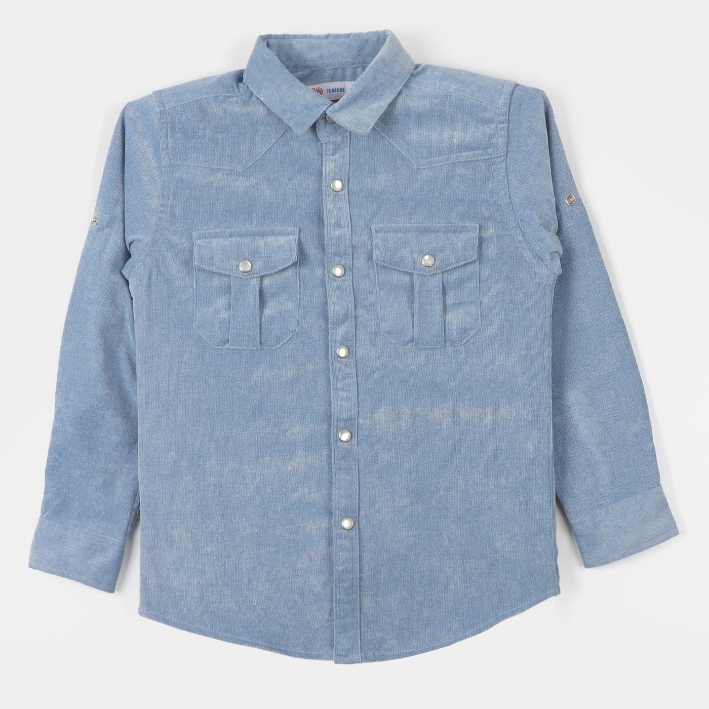 Boys Casual Shirt Corduroy W22 - Light Blue