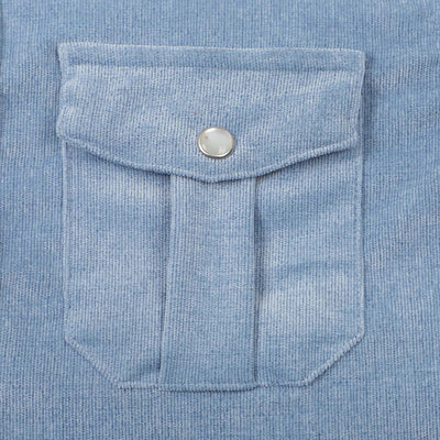 Boys Casual Shirt Corduroy W22 - Light Blue