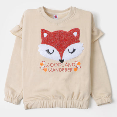 Girls Sweatshirt Woodland-Warm Sand