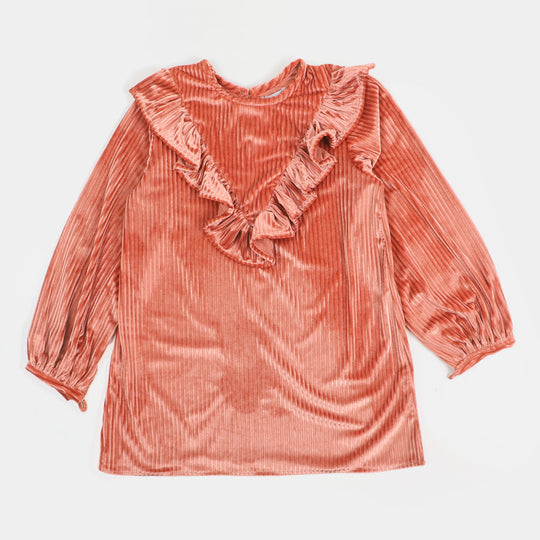 Teens Girls Velvet Top Coolness