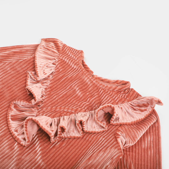 Teens Girls Velvet Top Coolness