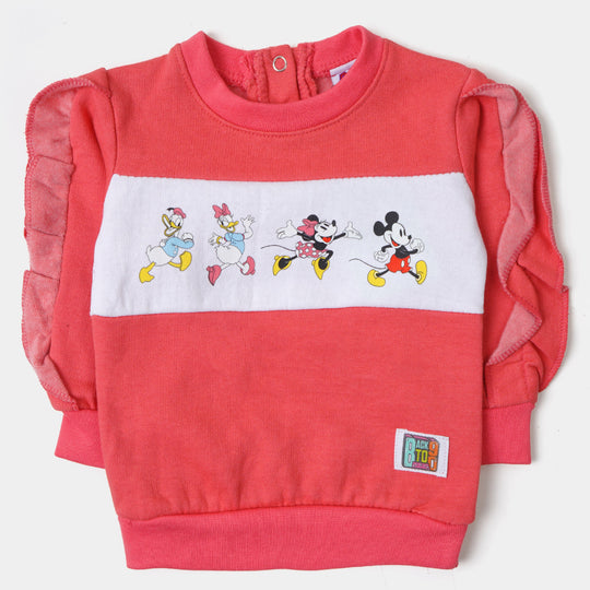 Infant Girls Sweatshirt Cartoon Character - C.Rose