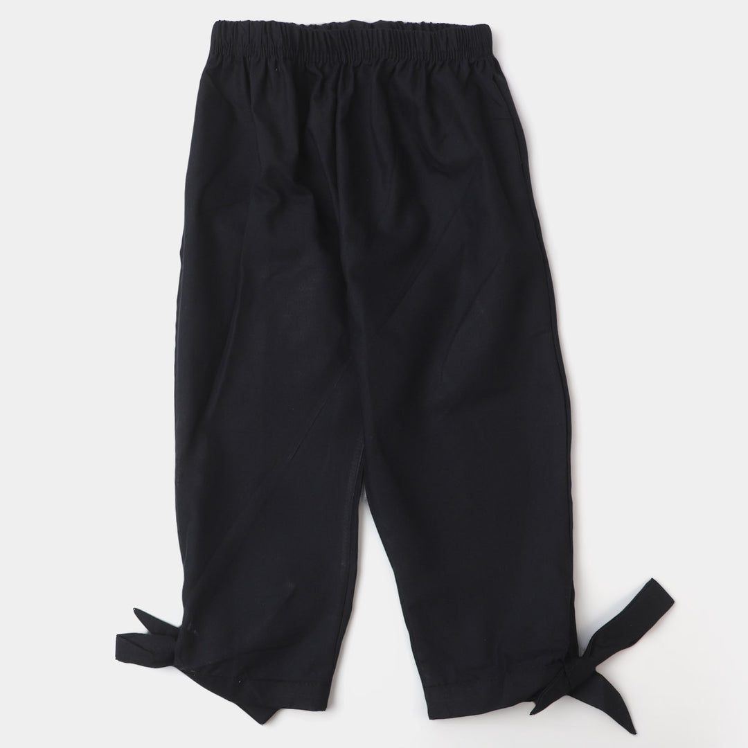 Girls Cotton Eastern Pant | BLACK