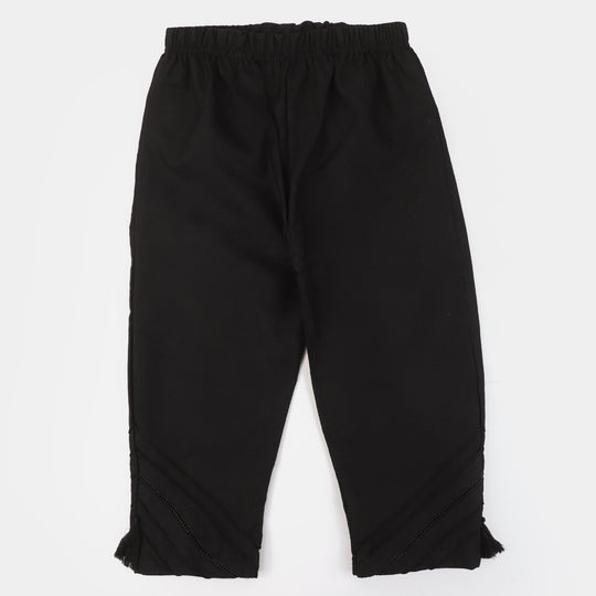 Teens Girls Cotton Eastern Pant | BLACK