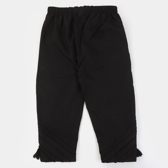 Teens Girls Cotton Eastern Pant | BLACK