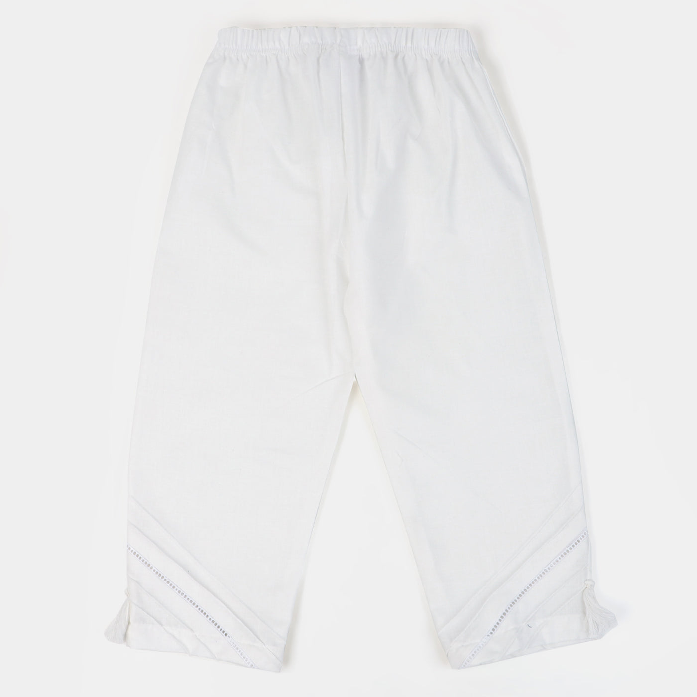 Girls Cotton Eastern Pant | White