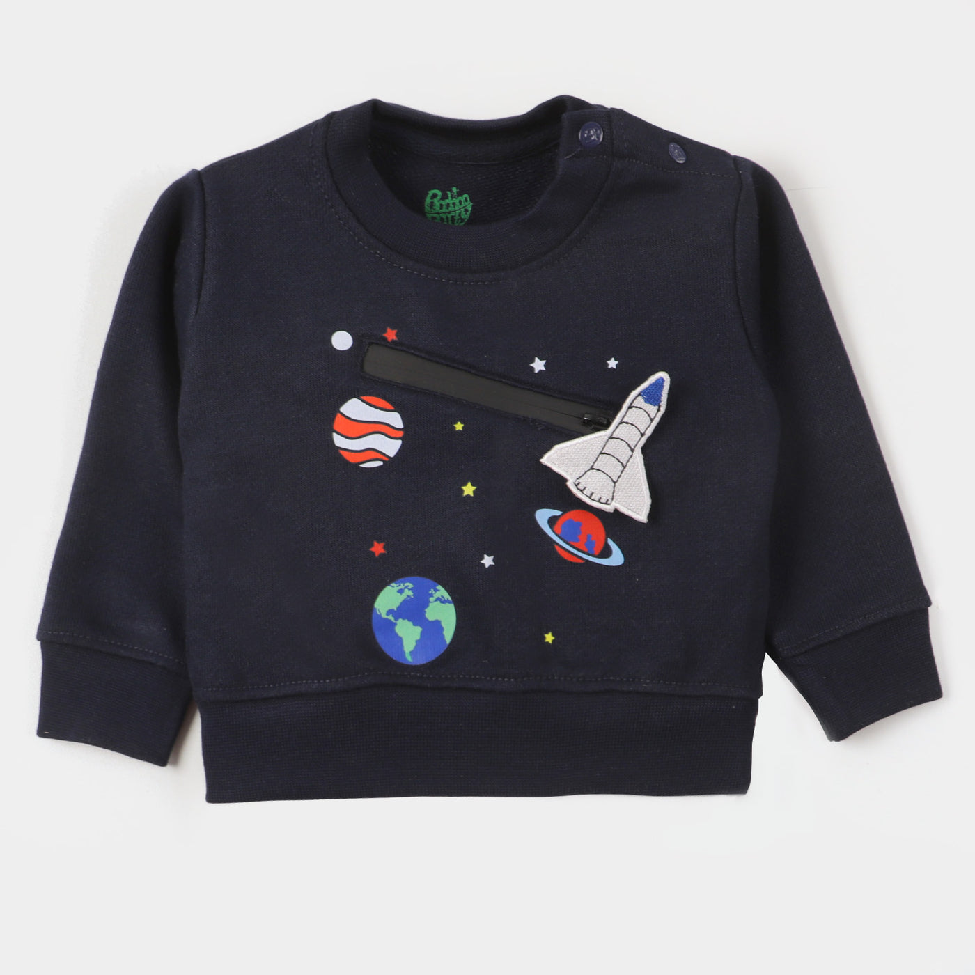 Infant Boys Sweatshirt Galaxy - NAVY