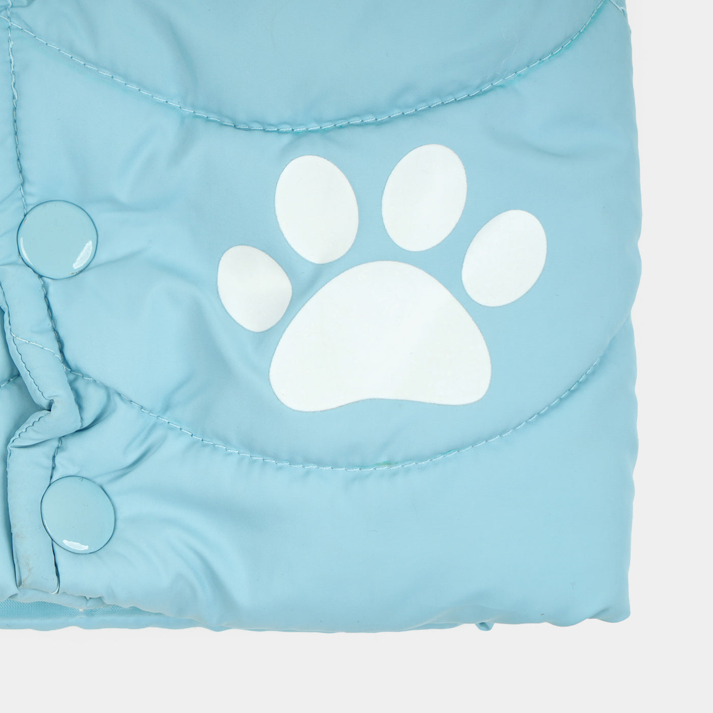Infant Girls Quilted Jacket S/L Bear - Sky Blue