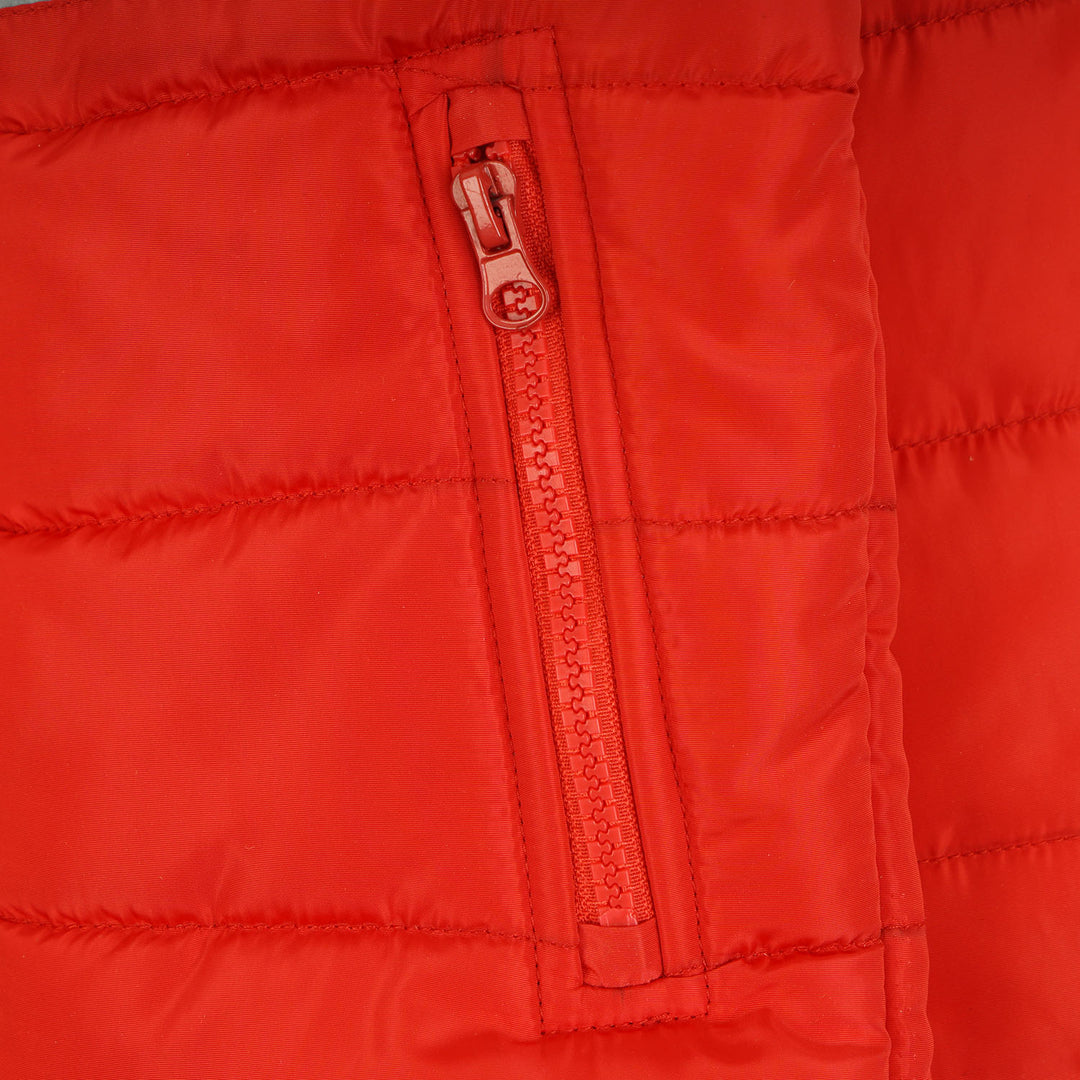 Boys Quilted Jacket Racing - Red/White