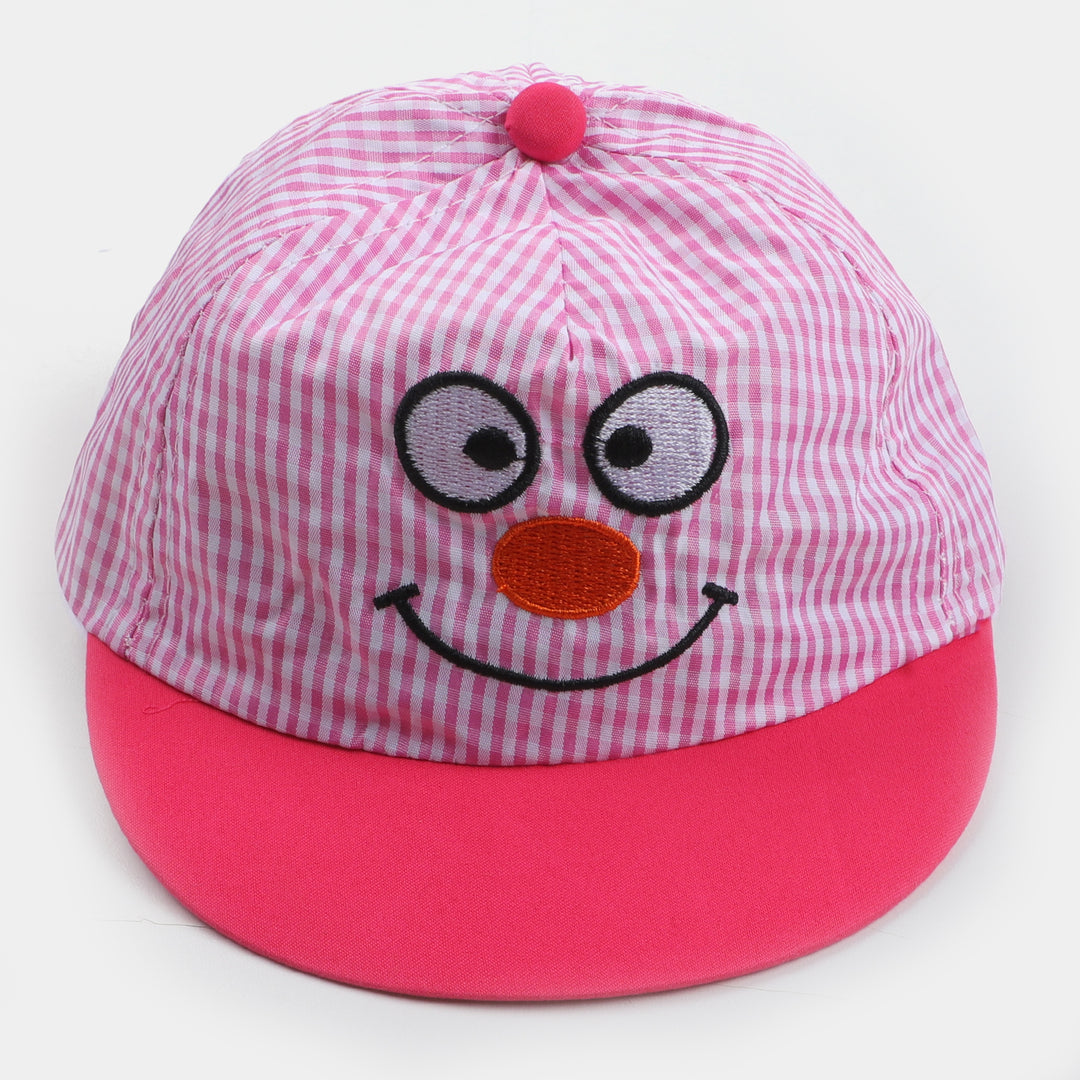 Baby Cap 12M+Face  - Pink