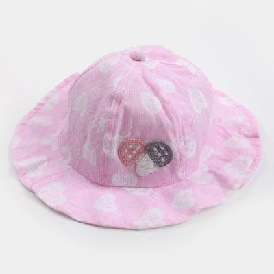 Baby Cap 12M+ Heart - Pink