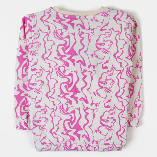 Girls 2 PCs Suit Character Girls - Purple/Cream