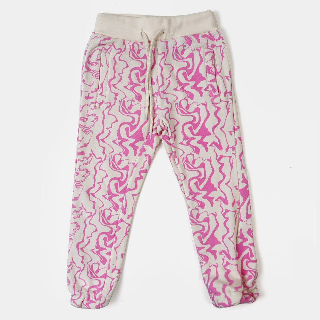 Girls 2 PCs Suit Character Girls - Purple/Cream