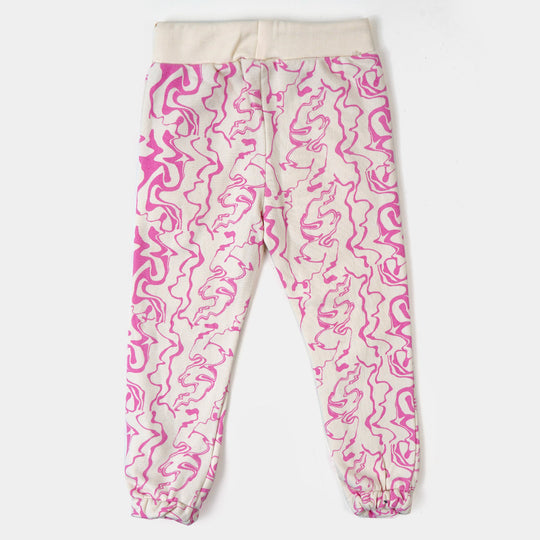 Girls 2 PCs Suit Character Girls - Purple/Cream