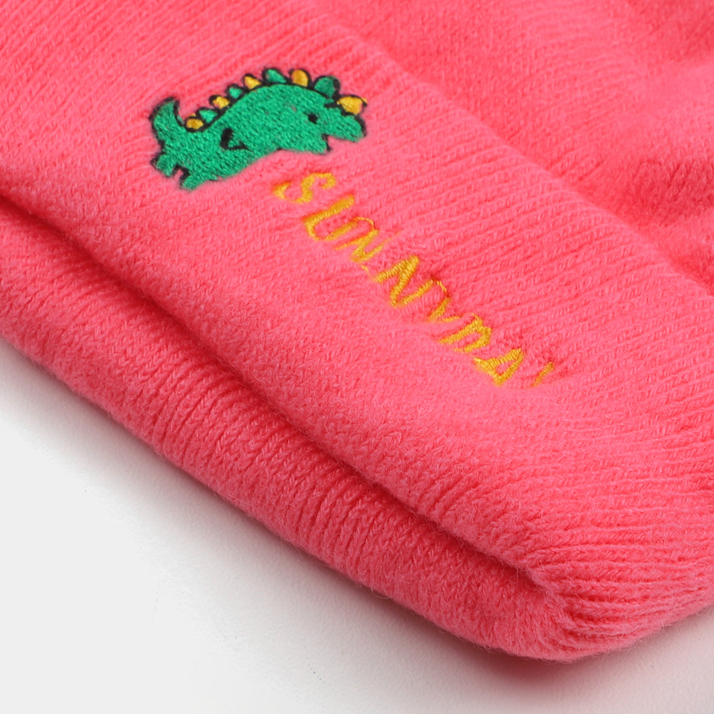 Unisex Baby Winter Cap 3M+ - Pink