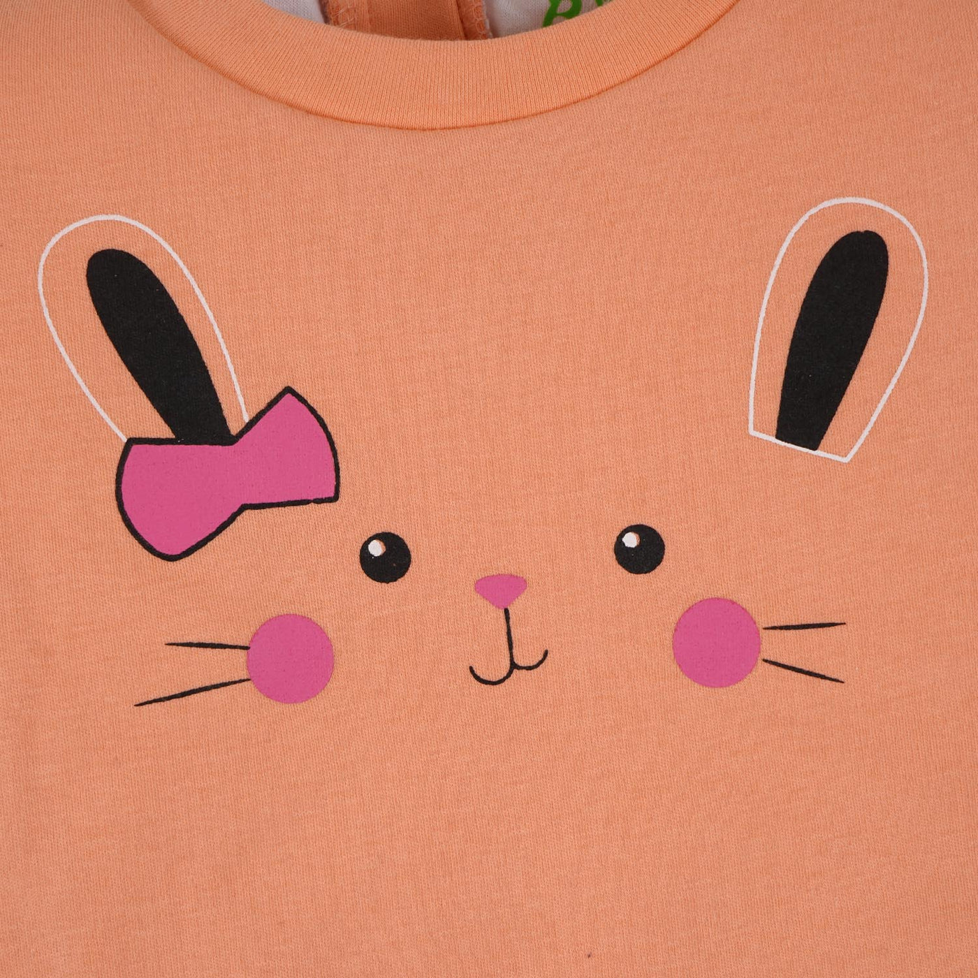 Infant Girls Suit Bunny - Peach