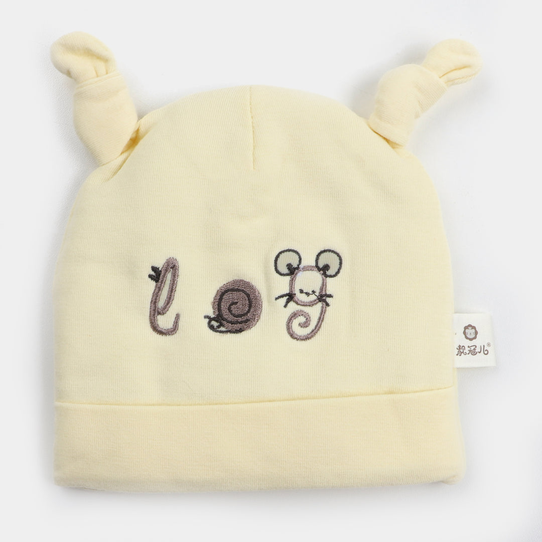 Unisex Baby Winter Cap - Cream