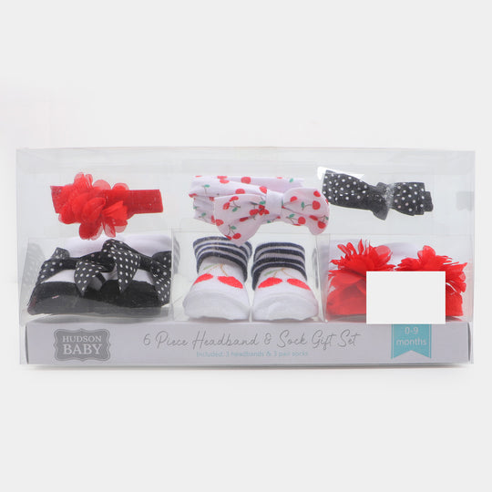 Fancy Socks & Headband 3Pair/Pack Set