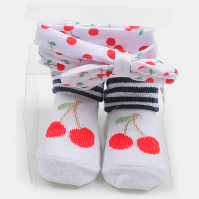 Fancy Socks & Headband 3Pair/Pack Set