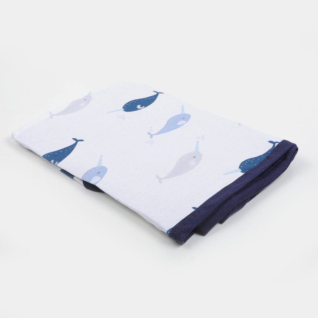 Baby Swaddle Around Adjustable Wings - SHARK WHITE