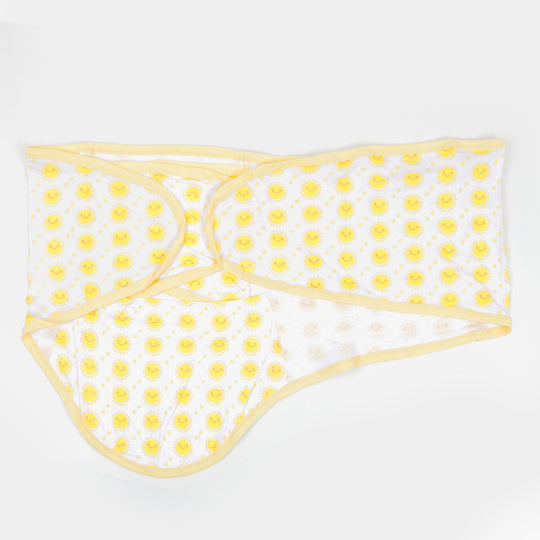 Baby Swaddle Around Adjustable Wings - Yellow