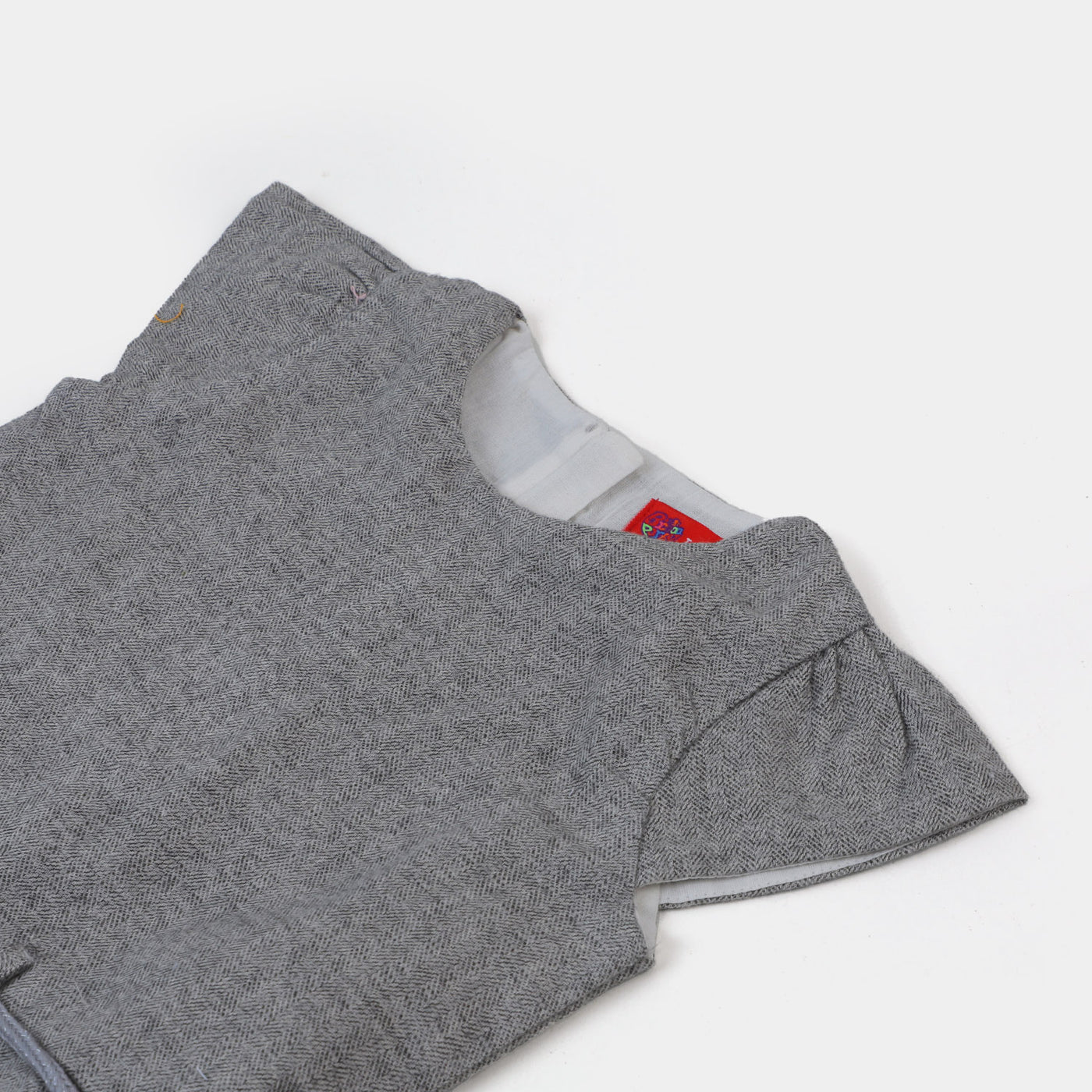 Girls Wool Casual Top - GREY