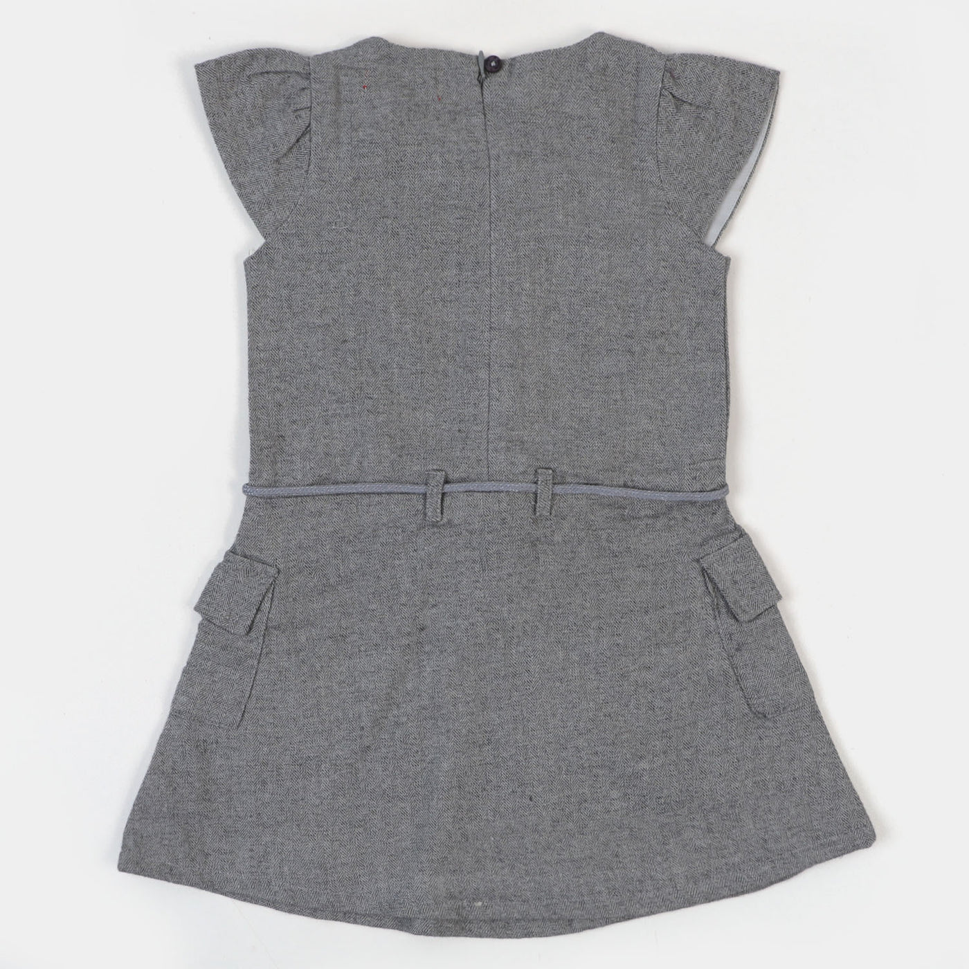 Girls Wool Casual Top - GREY