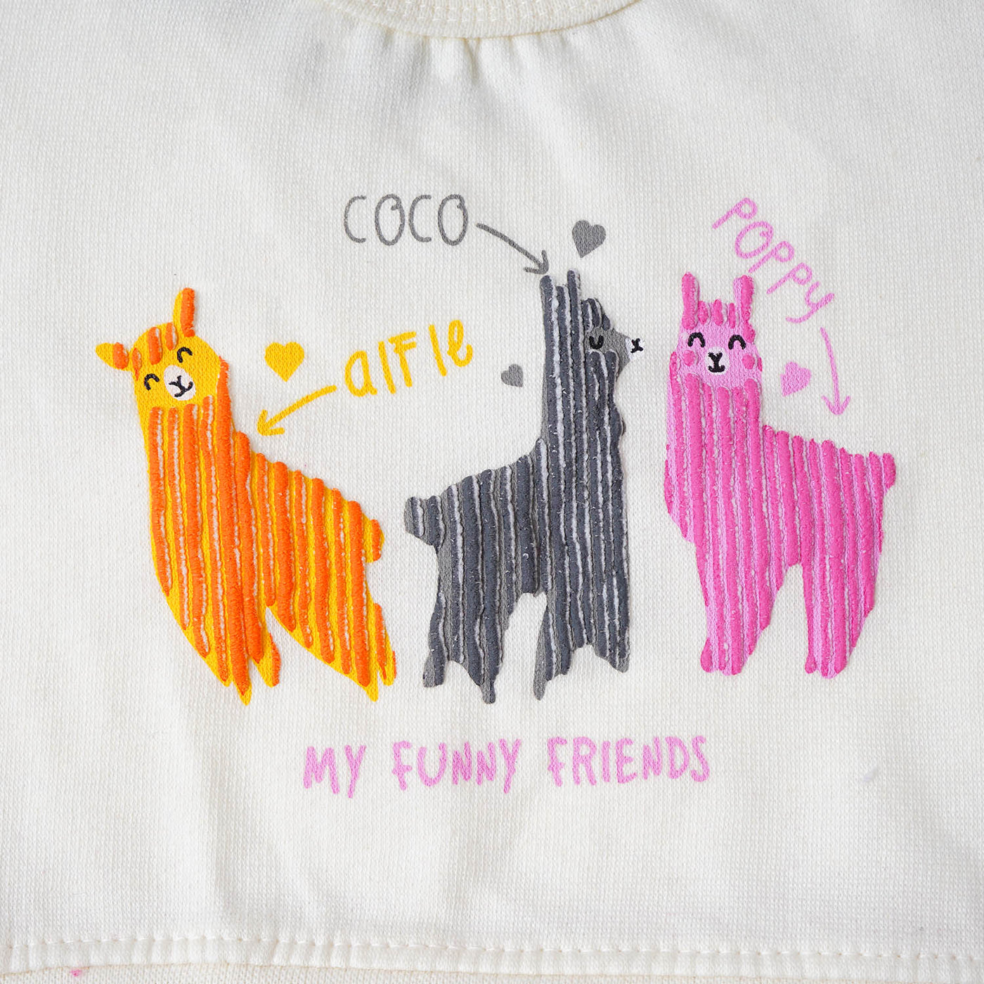 Infant Girls Knitted Suit My Funny Friends - W.White