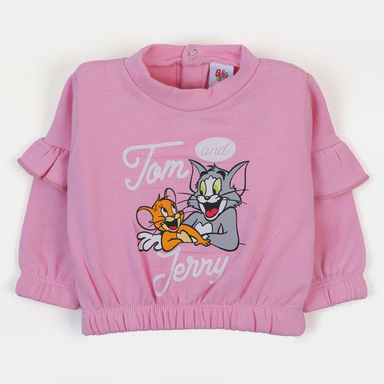 Infant Girls Sweatshirt Character-Pink