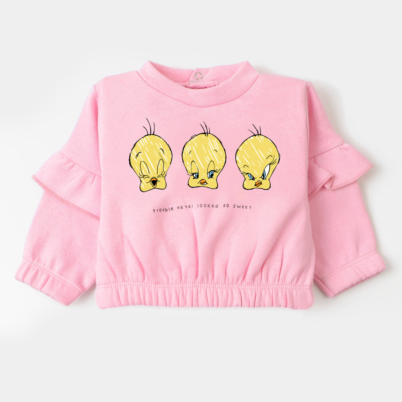 Infant Girls Sweatshirt Trouble - Pink