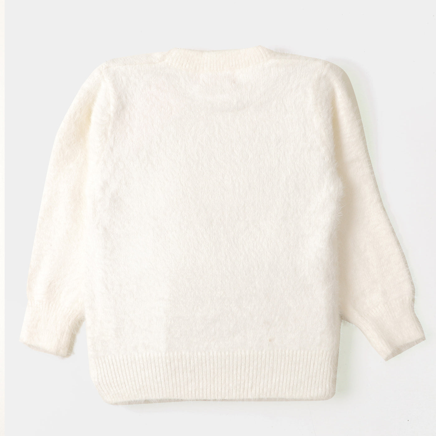 Girls Sweater Character -White