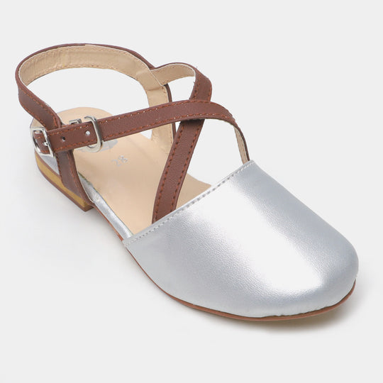 Girls Pumps 324 - SILVER