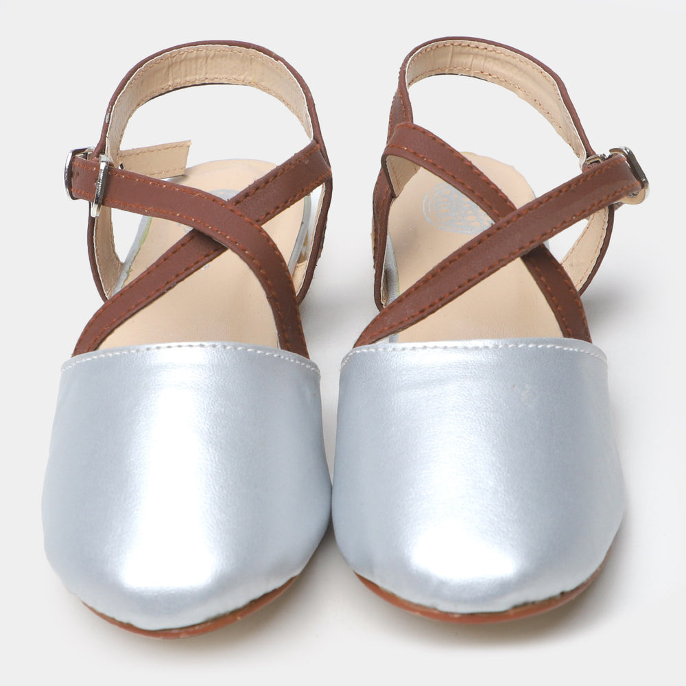 Girls Pumps 324 - SILVER