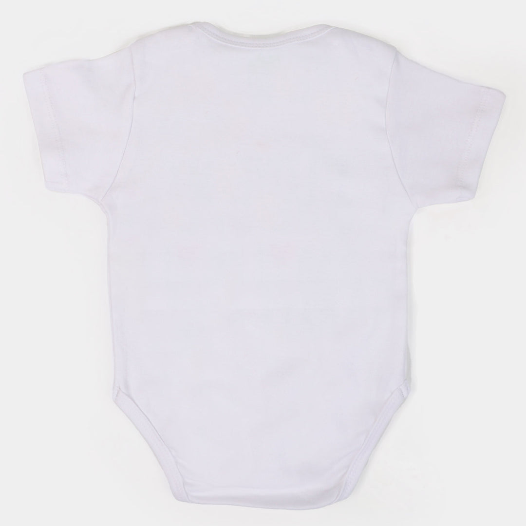 Infant Cotton Unisex Romper Phuppo - B.White