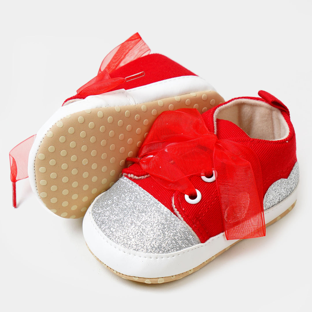 Infant Baby Girls Bowknot Shoes  Soft & Fashionable