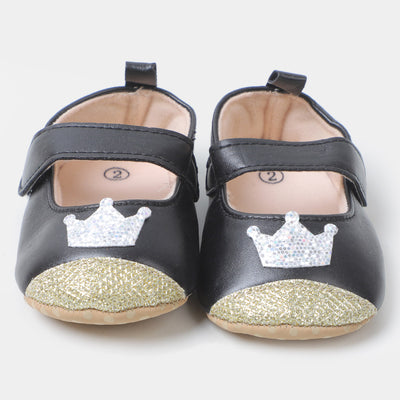 Infant Baby Girls Crown Shoes Soft & Fashionable