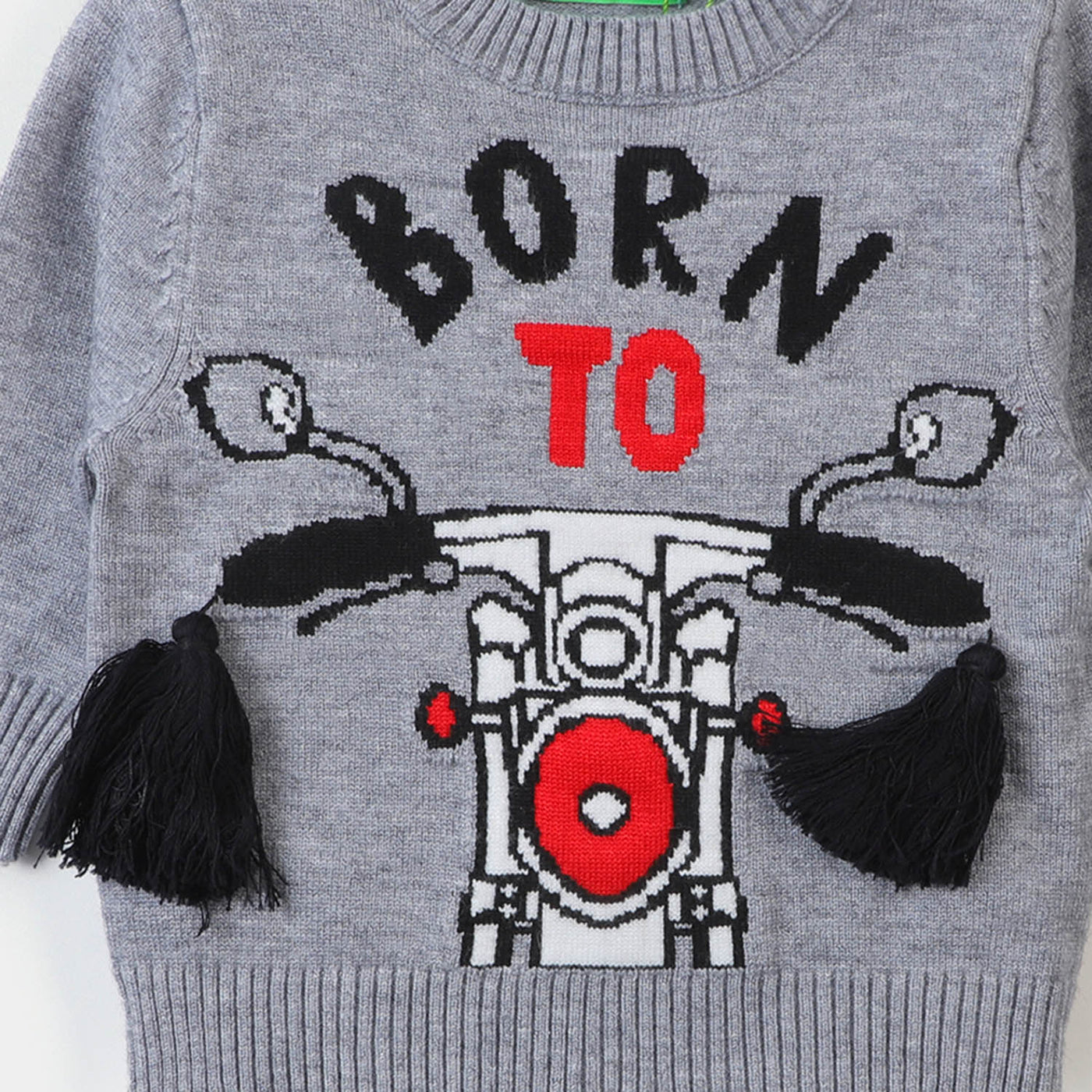 Infant Boys Sweater Born To - GREY