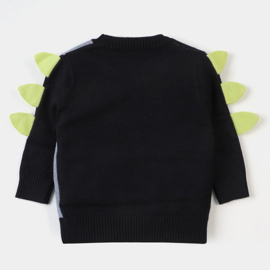 Infant Boys Sweater Roar - BLACK