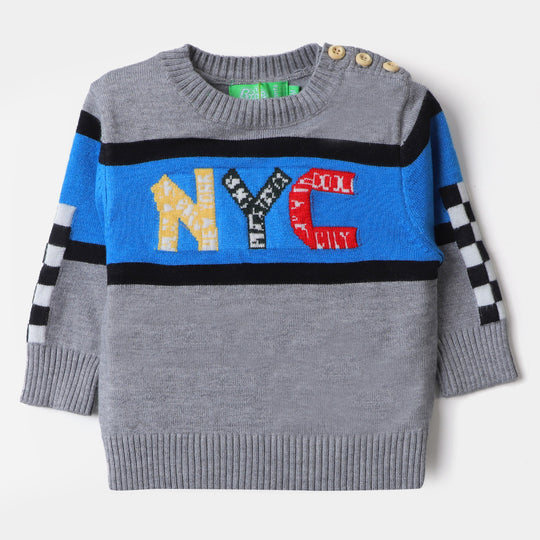 Infant Boys Sweater NYC - GREY