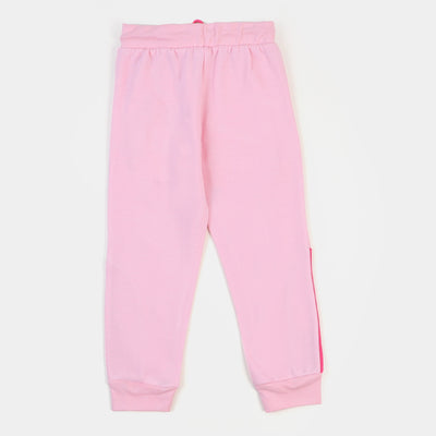 Girls 2 PCs Suit Wake Up & Move-Pink