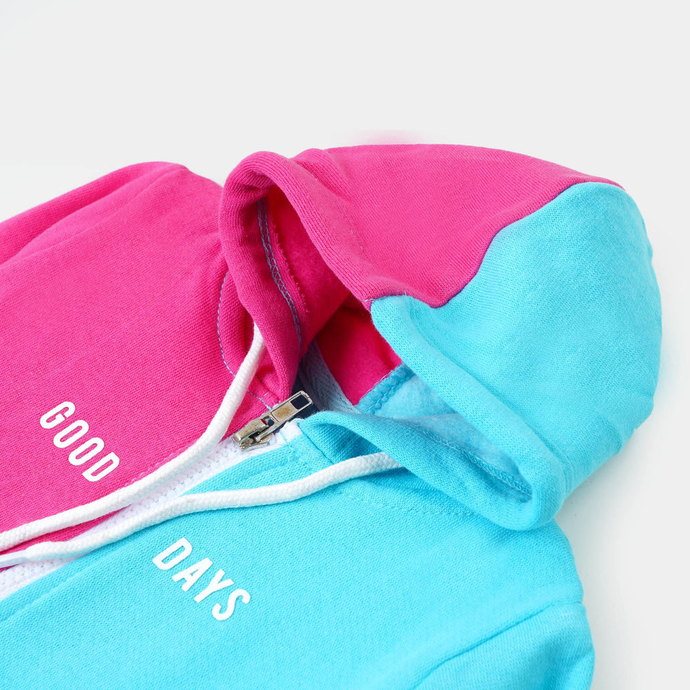 Infant Girls Knitted Suit Good Days-Pink/ Sky Blue