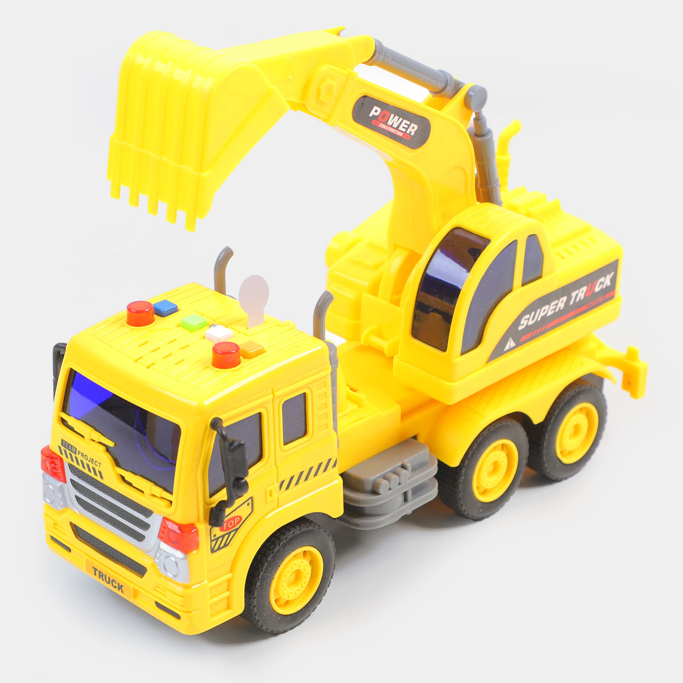 Inertial Excavator With Light Music For Kids